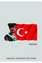 Ataturk Silhouette and Turkish Flag Sticker (24X16Cm) Shiny White Sticker