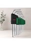 9 Piece Long Flat Chrome Allen Key Set