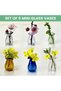 6 PCS Miniature Vase Set Multicolor Table Decor - 3