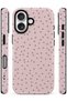 iPhone 16 Compatible - Powder Star, Double Layer Cover, Glossy Surface Protective Case - 2