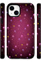 iPhone 15 Compatible - Purple Star, Double Layer Cover, Glossy Surface Protective Case - 2