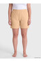 Two Mt Shop Quality Lcw Curve Beige Large Size Elastic Waist Women's Shorts Leggings - 2