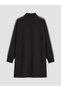 Two Mt Shop Quality Lcw Everyday Black Diving Fabric Plain Loose & Baggy Women's Sweatshirt Tunic - 2