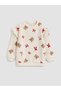 Quality Pieces from Çelebi Store Zero Roba Collar Ruffled Embroidered Baby Girl Sweatshirt - 2