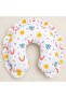 Ruffled Nursing Pillow and Support Cushion, 100% Cotton Fabric