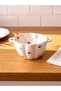 Heart Printed Ceramic Bowl with Handle - 16 cm