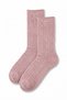 Women's Powder Pink Cashmere Blend Ribbed Socks 2-Pack - 2