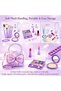 Kids Makeup Set for Girls, 27 Pcs Washable Non-Toxic Princess Makeup Kit with Plush Handbag, Pretend Play Cosmetic Toy with Eyeshadow,Safe for 3+ Years Old, Birthday Gift for Little Girls - 3