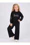 Girl's Smile Printed Casual Ribbed Spanish Flared Sweatpants 2-Piece Set