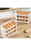 EggNest Stackable Egg Tray Set of 3, 30 Egg Storage, 10 Slots Per Tray, Space-Saving Organizer for Fridge Side Door, Tabletop & Cabinet, BPA-Free, Durable, Detachable, Freezer Safe - 6