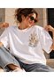 Ezo Kupa Ası Hak Ediş Printed 100% Cotton Oversize T-Shirt