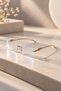 Hesti̇a- Blue Light Protective Glasses for Women, Transparent Glass, New Season, with Case and Cloth, Gift - 2