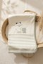 Lumi Soft 100% Cotton Sage Green Giraffe Embroidered Interlock Baby Blanket - Soft Textured Pre - 2