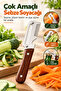 Multi-Purpose Vegetable Peeler, Julienne Cutter and Bottle Opener, Kitchen Gadget with Ergonomic Handle