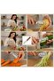 Multi-Purpose Vegetable Peeler, Julienne Cutter and Bottle Opener, Kitchen Gadget with Ergonomic Handle - 2