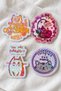 Cat Club 4-Piece Hologram Laminated Sticker Set – Laptop, Notebook, Agenda
