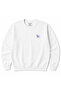Minimal Geometric Heron Print Crewneck Sweatshirt