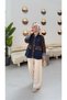 Women's Garnished Double Color Plaid Detailed Trench Coat - 4