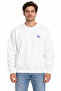 Minimal Geometric Heron Print Crewneck Sweatshirt - 4