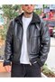 Marrakech Leather Belt Detailed Fur Lined Jacket Black - 3