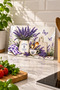 Glass Cutting Board Provence Lavender Themed - Glass Cutting Board |   20cm X 30cm - 3