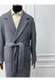 High Quality Oversize Cut Coat with Belt Detail - 2
