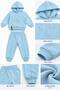 Baby Boy Hooded Two-Thread 2-Piece Tracksuit Set with Play Print 6-24 Months - 3