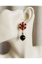 Vintage Natural Stone Evening Dress Earrings 5 cm
