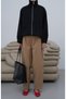 Women's Stand Collar Double Zipper Lined Jacket - 7
