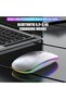 Wireless Bluetooth Rechargeable Mouse, Slim Portable Computer Mouse with LED Indicator, Qui - 6