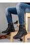 Men's Black Genuine Leather Boots - 2