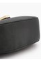 Solid Shoulder Bag with Zip Closure - 6