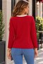 Elegant Posture of Modal Fabric - Women's Contrast Collar Comfortable Fit Long Sleeve Blouse - 3