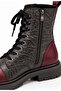 Genuine Leather Women's Zippered Lace-Up Boots Model Name: Neith - 4