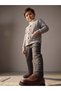 Boy's V-Neck Buttoned Pocketed Soft Textured Knitwear Cardigan - 2
