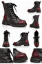 Genuine Leather Women's Zippered Lace-Up Boots Model Name: Neith - 2