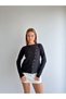 Cross Buttoned Draped Crew Neck Knitwear Sweater Aw26Kz00080 - 4