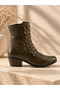 Genuine Leather Heeled Boots Model Name: İnanna