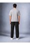 Men's Black Parachute Fabric Pants Ultra Light Baggy Oversize Loose Fit - 6