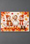 Glass Cutting Board with Goose Figure and Autumn Theme - Glass Cutting Board |   30cm X 40cm - 4