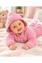 Baby Girl Hooded Knitted Sweater Set Pink – Cardigan and Pants Set - 3