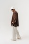 Vslit V-Neck Oversized Men's Sweatshirt with Slit Detail at the Hem - 7