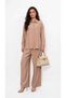 Women's Textured Shirt and Pants Two-Piece Set - 3