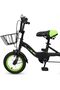 BIKE 12-Inch Kids Tricycle, Suitable for Children Aged 3-5, black/green - 4
