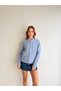 Gold Button Detailed Stand Collar Embossed Pattern Soft Textured Knitwear Cardigan Aw26Hi0048 - 3