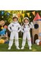 Astronaut Costume for Kids, Space Explorer Dress-Up Set with Hood, Silver Gloves for Halloween, Carnival and Role Play - 3