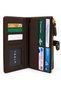 Brown Women's Wallet with Zipper, Multiple Compartments, Snap Fastener Card Holder and Money Wallet - 6