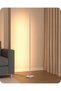 مصباح أرضي LED، مصباح قائم بذاته بطول 146 سم قابل للتعتيم بتصميم بسيط، فضي اللون