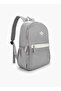 Logo Print Backpack with Padded Shoulder Straps - 3