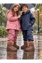 Girls' and Boys' Unisex Wool Rain Boots with Fur Inside - 2